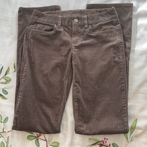 J crew brown boot cut corduroy jeans 27 Tall